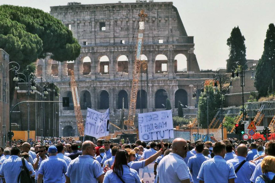 manifestazione autoferrotranvieri4